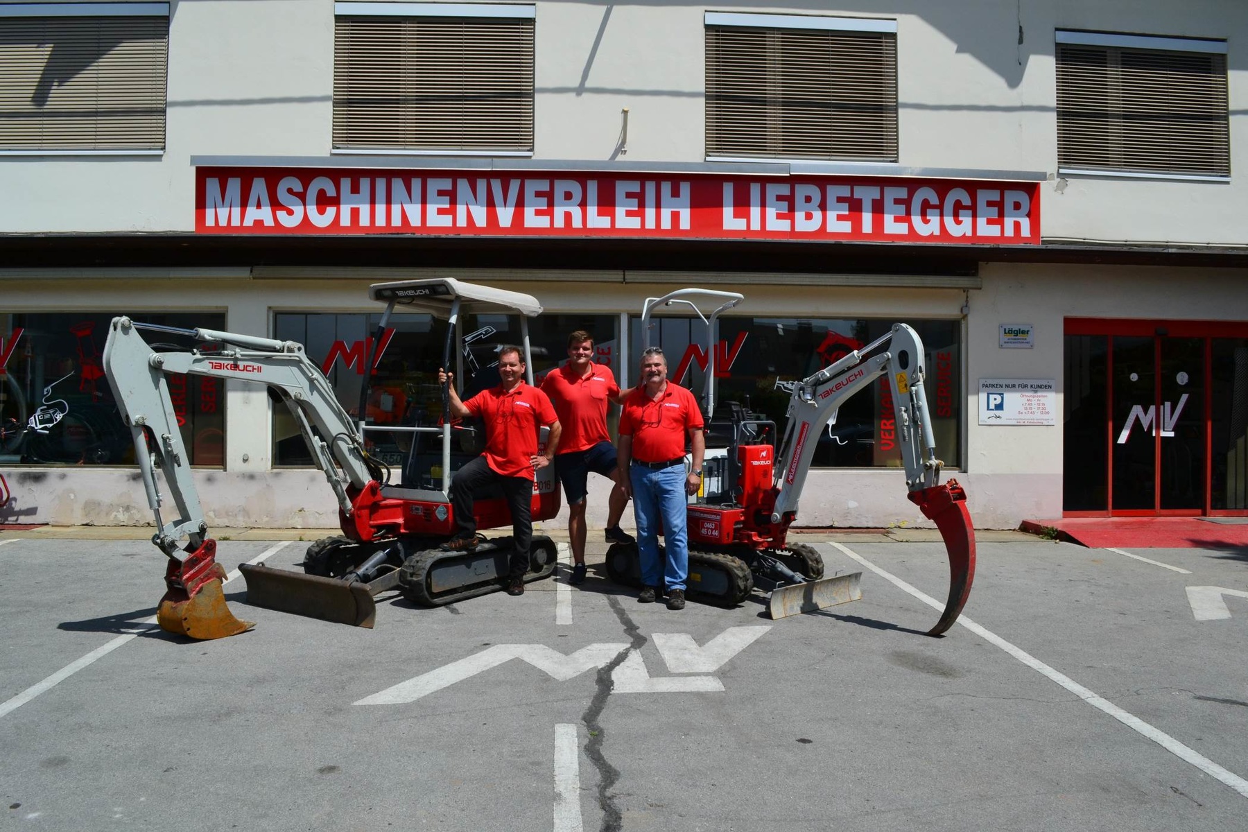 Baggerverleih des Maschinenverleih Liebetegger